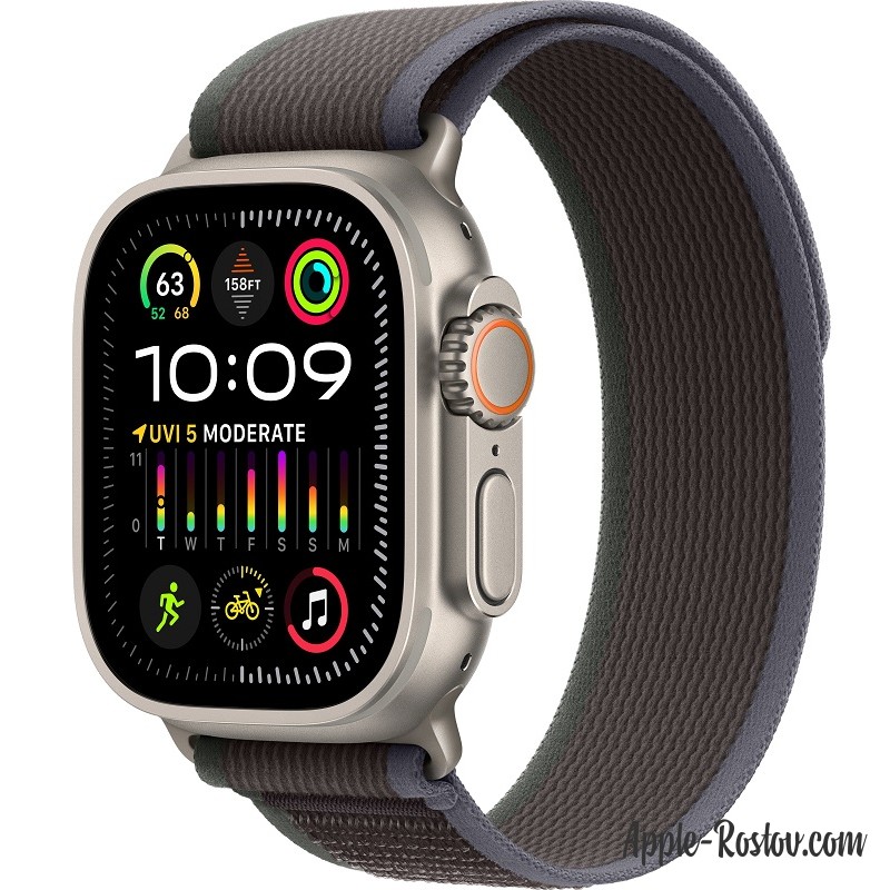 Apple Watch Ultra 2 (2023) 49mm Titanium Case ремешок Blue Black Trail Apple Watch Ultra 2 (2023) 49mm Titanium Case ремешок Blue Black Trail