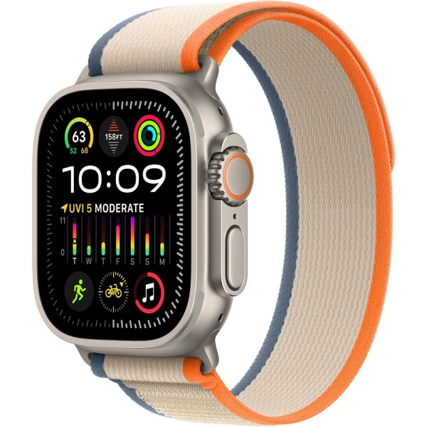 Apple Watch Ultra 2 (2023) 49mm Titanium Case ремешок Orange Beige Trail