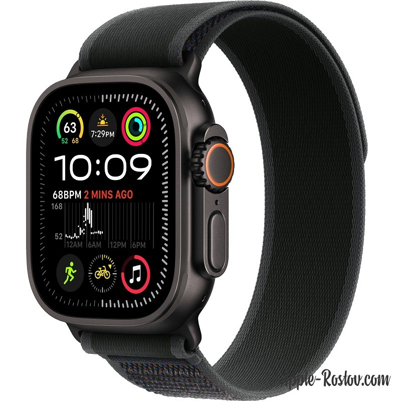 Apple Watch Ultra 2 Black (2024) 49mm Titanium Case ремешок Black Trail Apple Watch Ultra 2 Black (2024) 49mm Titanium Case ремешок Black Trail