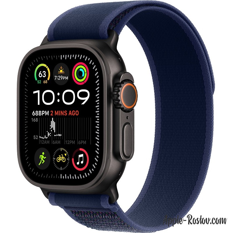 Apple Watch Ultra 2 Black (2024) 49mm Titanium Case ремешок Blue Trail Apple Watch Ultra 2 Black (2024) 49mm Titanium Case ремешок Blue Trail