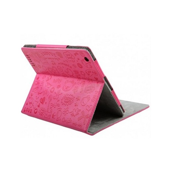 Чехол с рисунком розового цвета