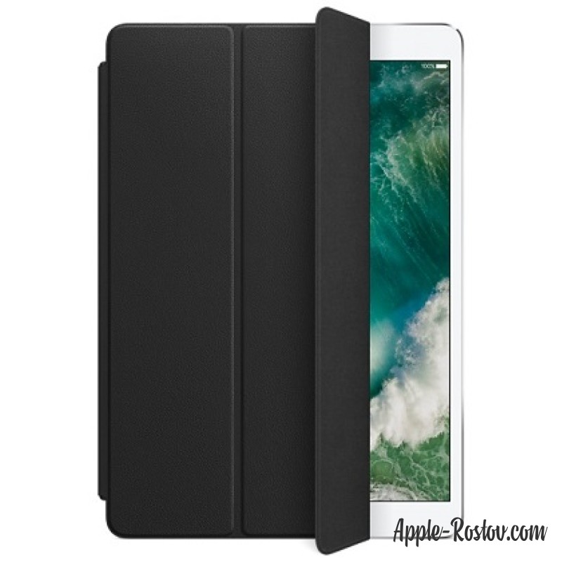 Кожаная обложка Smart Cover для iPad Pro 10.5 чёрного цвета Кожаная обложка Smart Cover для iPad Pro 10.5 чёрного цвета