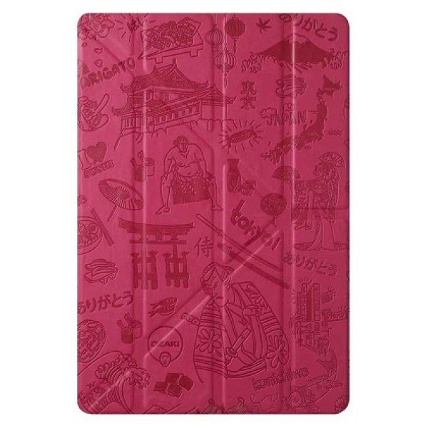 Чехол с узором малинового цвета