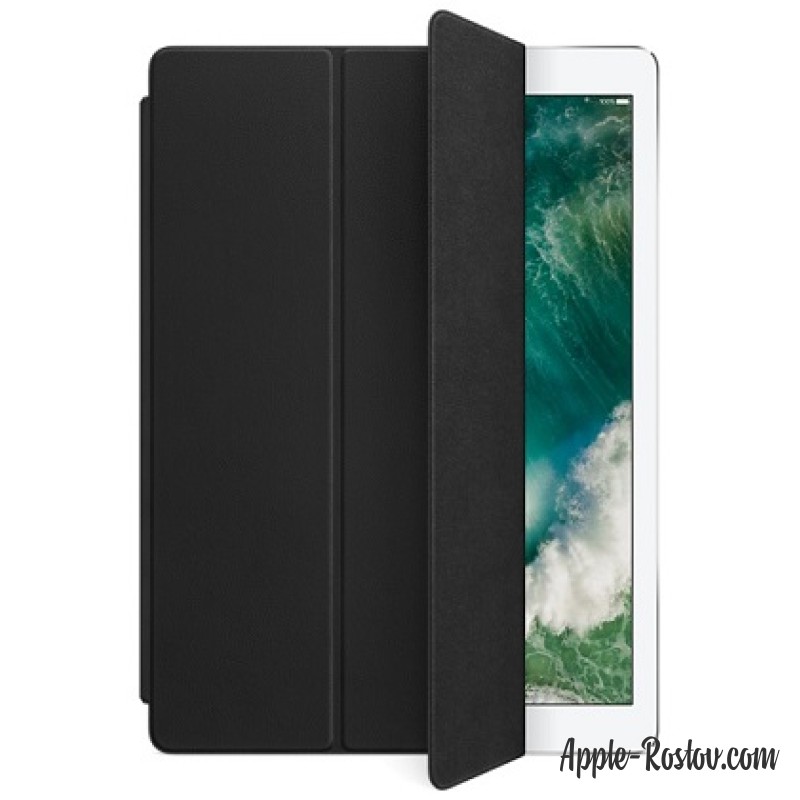 Кожаная обложка Smart Cover для iPad Pro 12.9 чёрного цвета Кожаная обложка Smart Cover для iPad Pro 12.9 чёрного цвета