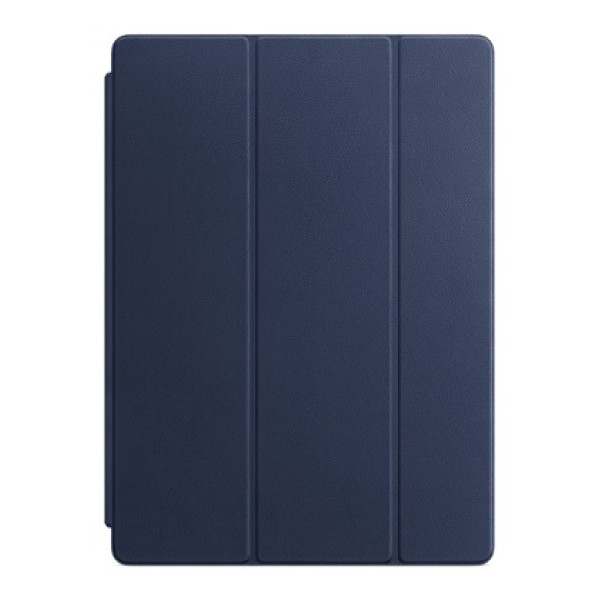 Кожаная обложка Smart Cover для iPad Pro 12.9 тёмно-синего цвета