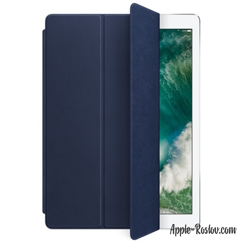 Кожаная обложка Smart Cover для iPad Pro 12.9 тёмно-синего цвета Кожаная обложка Smart Cover для iPad Pro 12.9 тёмно-синего цвета