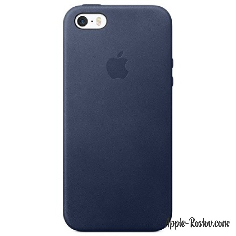 Кожаный чехол для iPhone 5/5s/SE тёмно-синего цвета Кожаный чехол для iPhone 5/5s/SE тёмно-синего цвета