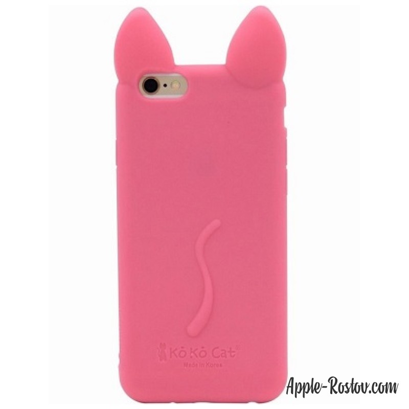 Чехол розового цвета с ушками Чехол розового цвета с ушками