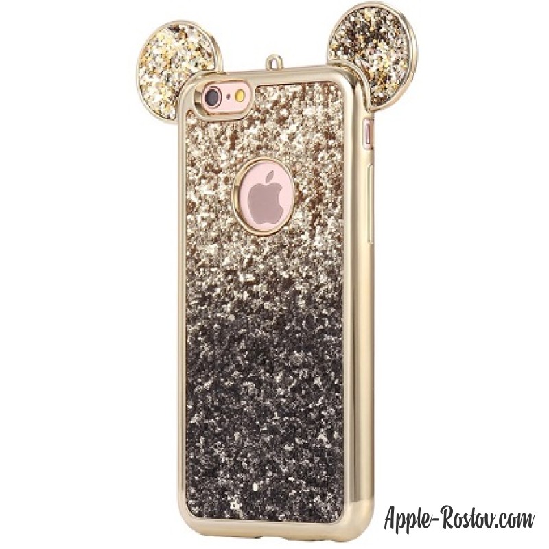 Чехол с блёстками и ушками Микки Мауса Чехол с блёстками и ушками Микки Мауса
