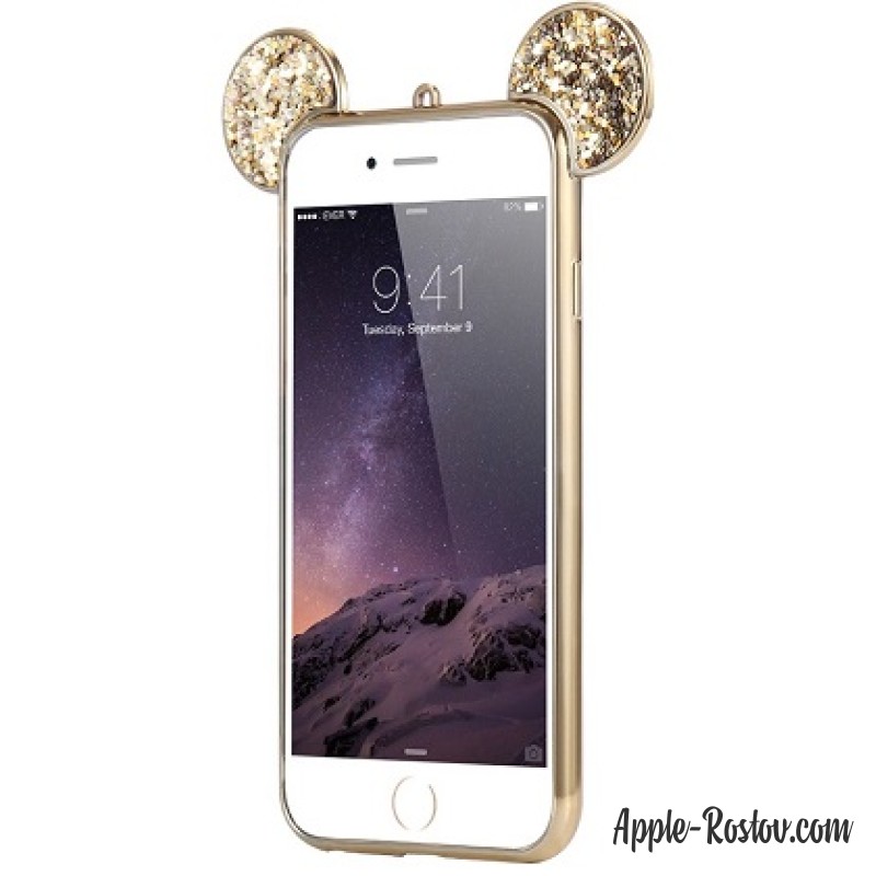 Чехол с блёстками и ушками Микки Мауса Чехол с блёстками и ушками Микки Мауса