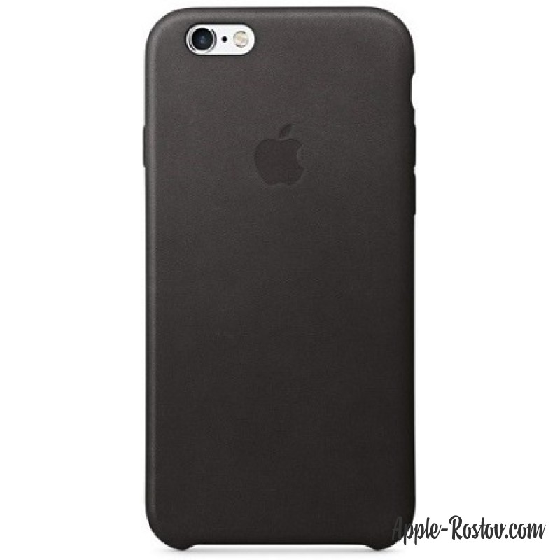 Кожаный чехол для iPhone 6/6s чёрного цвета
