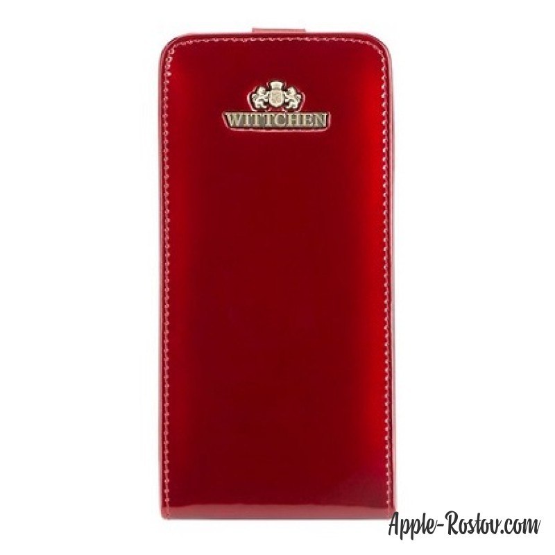 Лакированная кожаная обложка красного цвета Verona Лакированная кожаная обложка красного цвета Verona