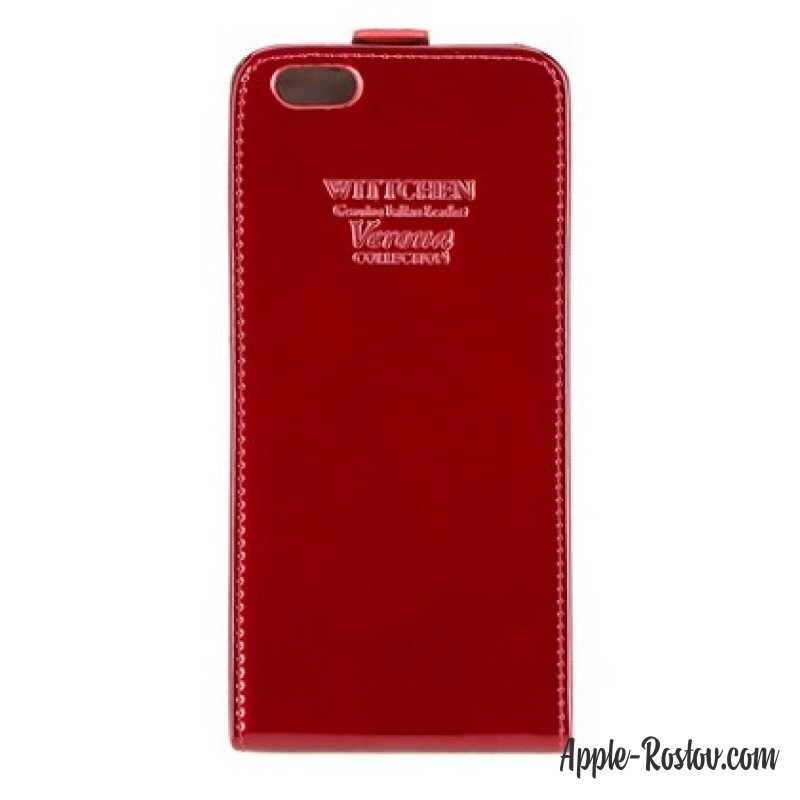 Лакированная кожаная обложка красного цвета Verona Лакированная кожаная обложка красного цвета Verona