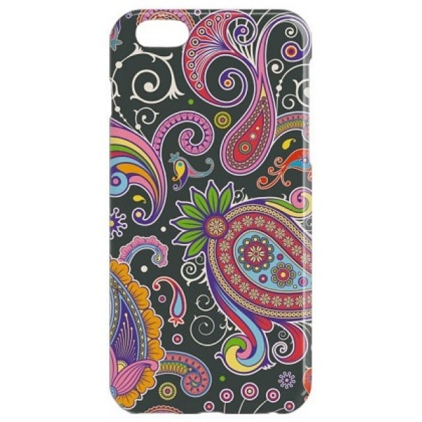 Пластиковый чехол "Пейсли в темных тонах"