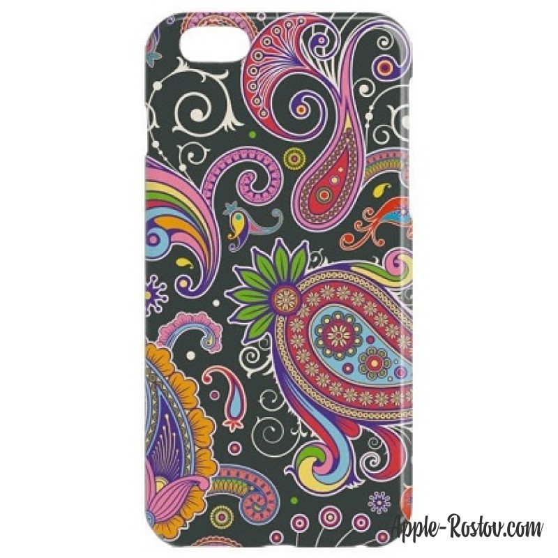 Пластиковый чехол "Пейсли в темных тонах"