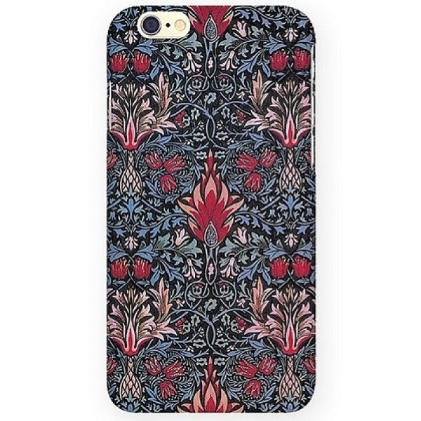 Чехол-накладка с узором сине-красного цвета