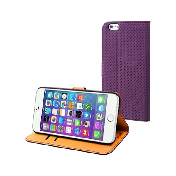 Обложка фиолетового цвета с подставкой