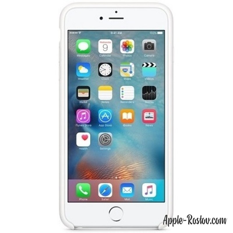 Силиконовый чехол для iPhone 6 Plus/6s Plus белого цвета Силиконовый чехол для iPhone 6 Plus/6s Plus белого цвета