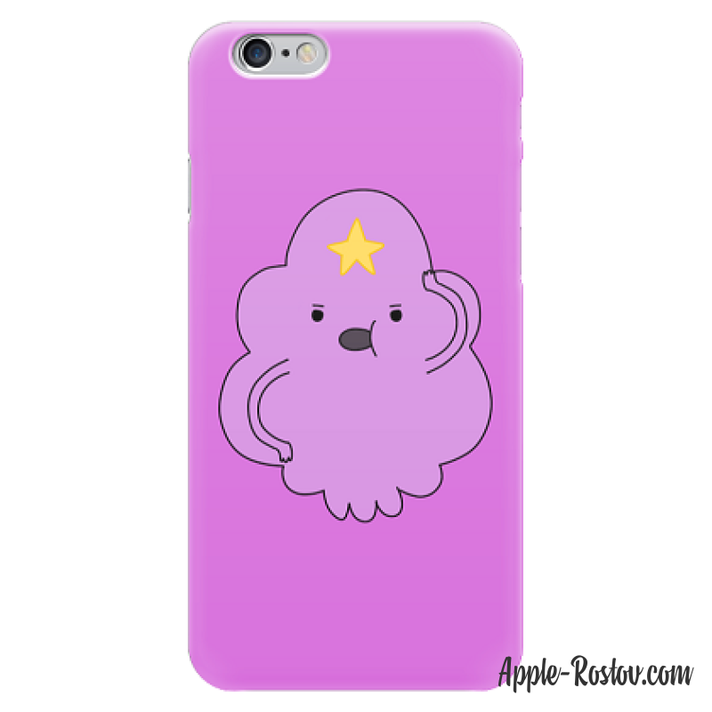 Силиконовый чехол лилового цвета с рисунком Силиконовый чехол лилового цвета с рисунком