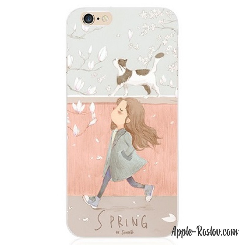 Силиконовый чехол с весенним рисунком Силиконовый чехол с весенним рисунком