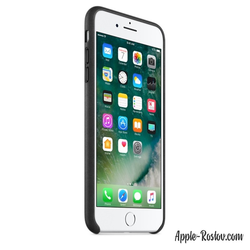 Кожаный чехол для iPhone 8Plus/7 Plus чёрного цвета Кожаный чехол для iPhone 8Plus/7 Plus чёрного цвета