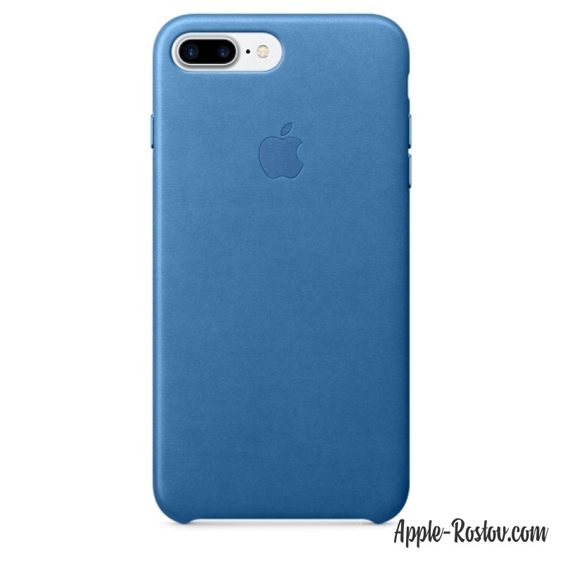 Кожаный чехол для iPhone 8Plus/7 Plus цвета "синее море" Кожаный чехол для iPhone 8Plus/7 Plus цвета "синее море"