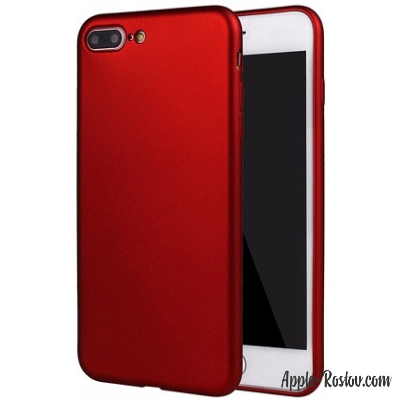 Силиконовый чехол красного цвета