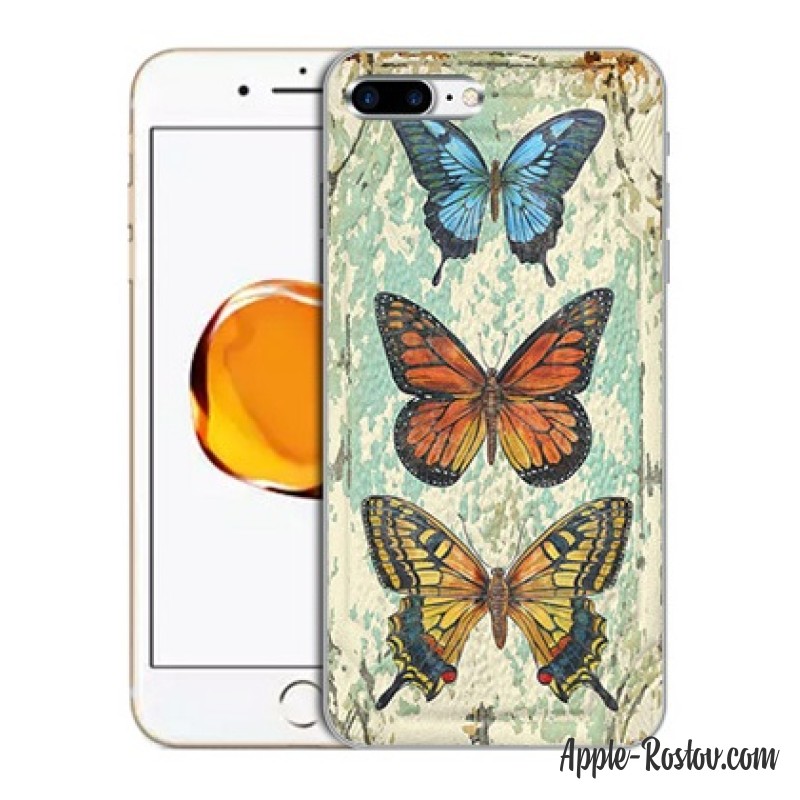 Силиконовый чехол с принтом "Бабочки" Силиконовый чехол с принтом "Бабочки"