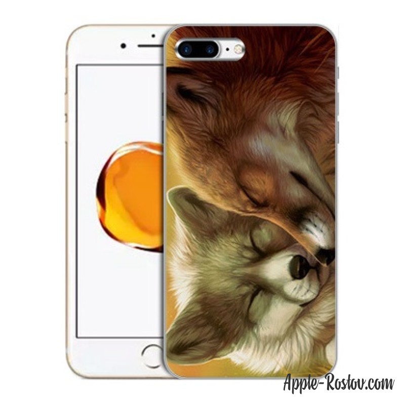 Силиконовый чехол с принтом "Лисы" Силиконовый чехол с принтом "Лисы"