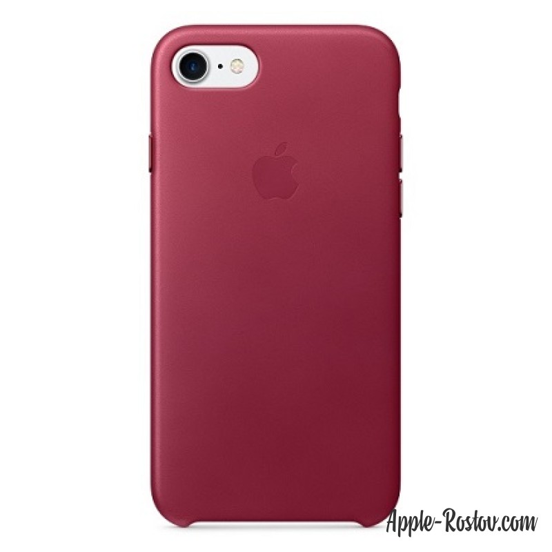 Кожаный чехол для iPhone 8/7 цвета "лесная ягода" Кожаный чехол для iPhone 8/7 цвета "лесная ягода"
