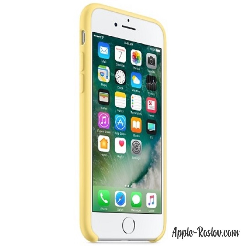 Силиконовый чехол для iPhone 8/7 цвета "жёлтая пыльца" Силиконовый чехол для iPhone 8/7 цвета "жёлтая пыльца"
