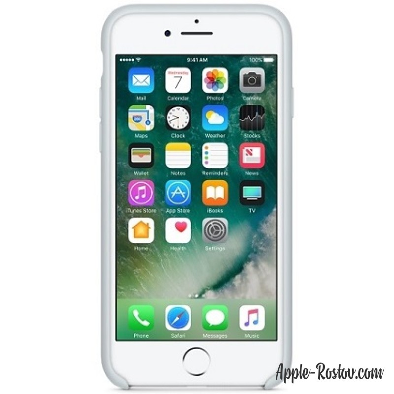 Силиконовый чехол для iPhone 8/7 дымчато-голубого цвета Силиконовый чехол для iPhone 8/7 дымчато-голубого цвета
