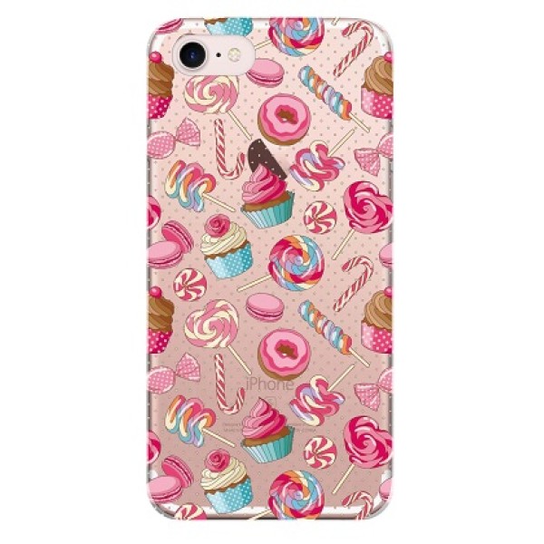 Силиконовый чехол с принтом "Сладости"