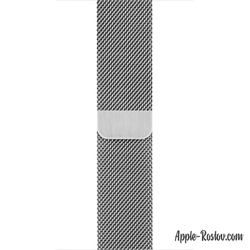 Миланский сетчатый браслет серебристого цвета (для корпуса 38 мм)