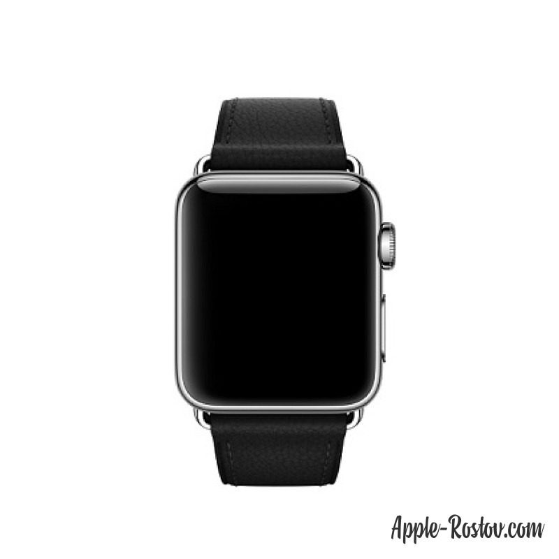 Ремешок чёрного цвета с классической пряжкой (для корпуса 38 мм) Ремешок чёрного цвета с классической пряжкой (для корпуса 38 мм)