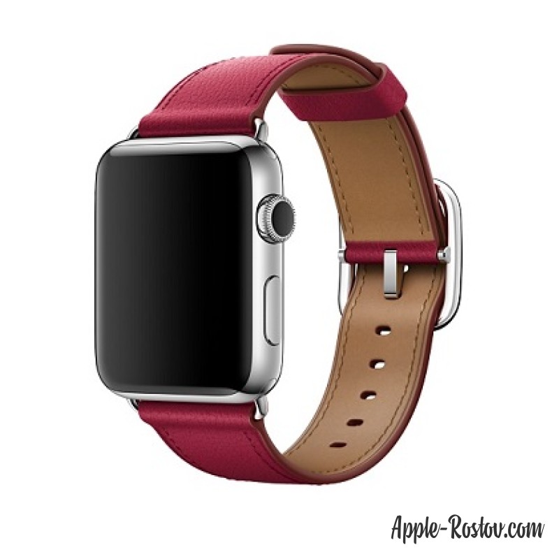 Ремешок цвета "лесная ягода" с классической пряжкой (для корпуса 42 мм) Ремешок цвета "лесная ягода" с классической пряжкой (для корпуса 42 мм)