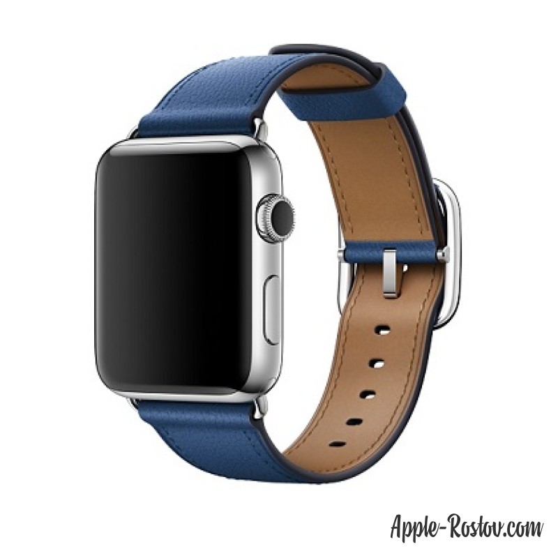 Ремешок цвета "синий сапфир" с классической пряжкой (для корпуса 42 мм) Ремешок цвета "синий сапфир" с классической пряжкой (для корпуса 42 мм)