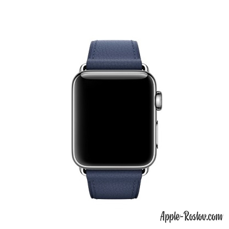 Ремешок тёмно-синего цвета с классической пряжкой (для корпуса 38 мм) Ремешок тёмно-синего цвета с классической пряжкой (для корпуса 38 мм)