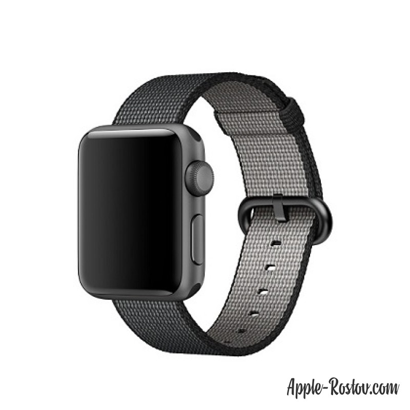Ремешок из плетёного нейлона чёрного цвета (для корпуса 38 мм) Ремешок из плетёного нейлона чёрного цвета (для корпуса 38 мм)