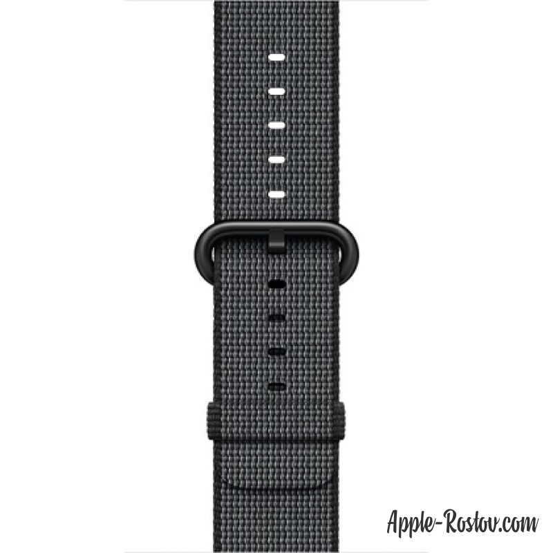 Ремешок из плетёного нейлона чёрного цвета (для корпуса 42 мм)