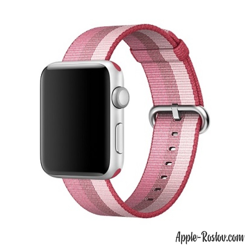 Ремешок из плетёного нейлона цвета "лесная ягода" (для корпуса 42 мм) Ремешок из плетёного нейлона цвета "лесная ягода" (для корпуса 42 мм)