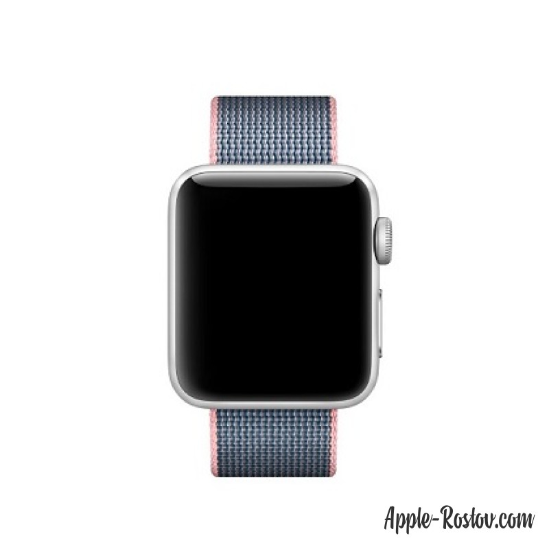 Ремешок из плетёного нейлона цвета "светло-розовый/тёмно-синий" (для корпуса 42 мм) Ремешок из плетёного нейлона цвета "светло-розовый/тёмно-синий" (для корпуса 42 мм)