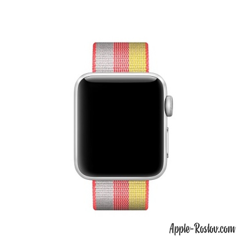 Ремешок из плетёного нейлона красного цвета (для корпуса 38 мм) Ремешок из плетёного нейлона красного цвета (для корпуса 38 мм)