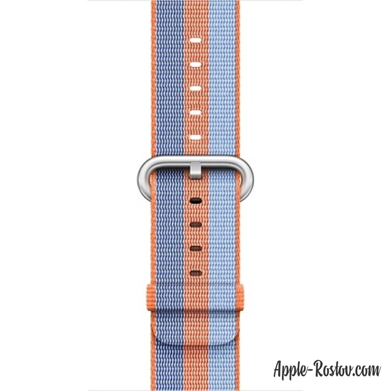 Ремешок из плетёного нейлона оранжевого цвета (для корпуса 42 мм)