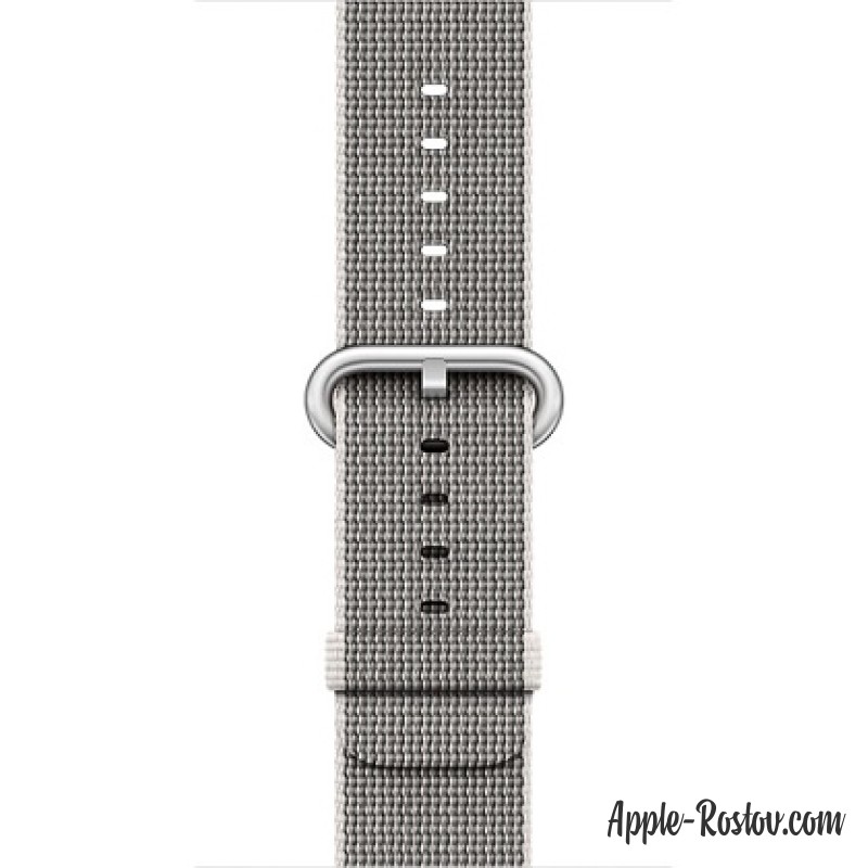 Ремешок из плетёного нейлона жемчужного цвета (для корпуса 38 мм) Ремешок из плетёного нейлона жемчужного цвета (для корпуса 38 мм)