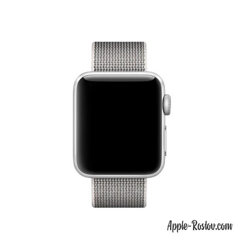 Ремешок из плетёного нейлона жемчужного цвета (для корпуса 38 мм) Ремешок из плетёного нейлона жемчужного цвета (для корпуса 38 мм)