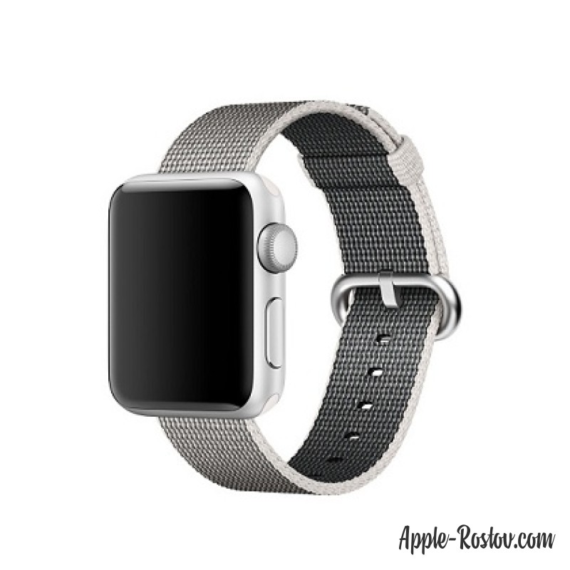 Ремешок из плетёного нейлона жемчужного цвета (для корпуса 38 мм) Ремешок из плетёного нейлона жемчужного цвета (для корпуса 38 мм)