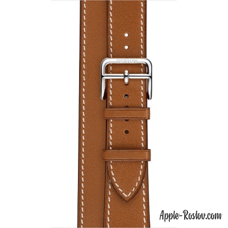 Ремешок Double Tour из кожи Barénia цвета Fauve (для корпуса 38 мм), размер L Ремешок Double Tour из кожи Barénia цвета Fauve (для корпуса 38 мм), размер L