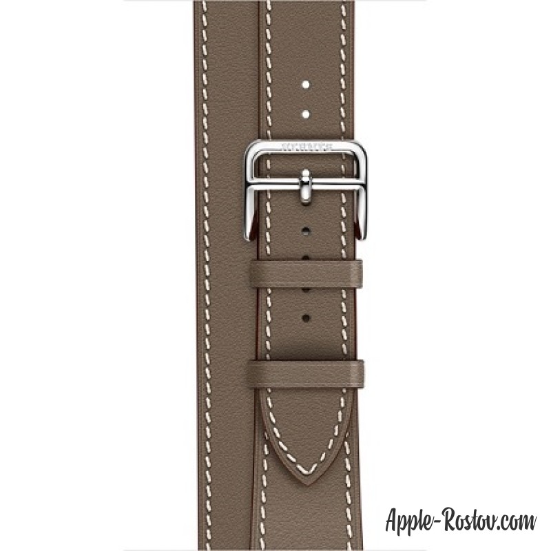 Ремешок Double Tour из кожи Swift цвета Étoupe (для корпуса 38 мм), размер Regular (стандартный) Ремешок Double Tour из кожи Swift цвета Étoupe (для корпуса 38 мм), размер Regular (стандартный)