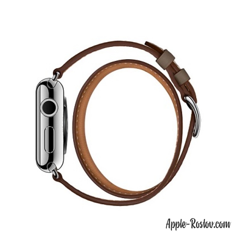 Ремешок Double Tour из кожи Swift цвета Étoupe (для корпуса 38 мм), размер Regular (стандартный) Ремешок Double Tour из кожи Swift цвета Étoupe (для корпуса 38 мм), размер Regular (стандартный)